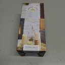 HoogaLife Flameless Candles 1200 Hours Flame Effect (D 3" x H 7") Ivory Auto-Moving 3D Wick, LED Pillar Candles Real Wax with Timer Battery Operated and Remote to Buy Separately