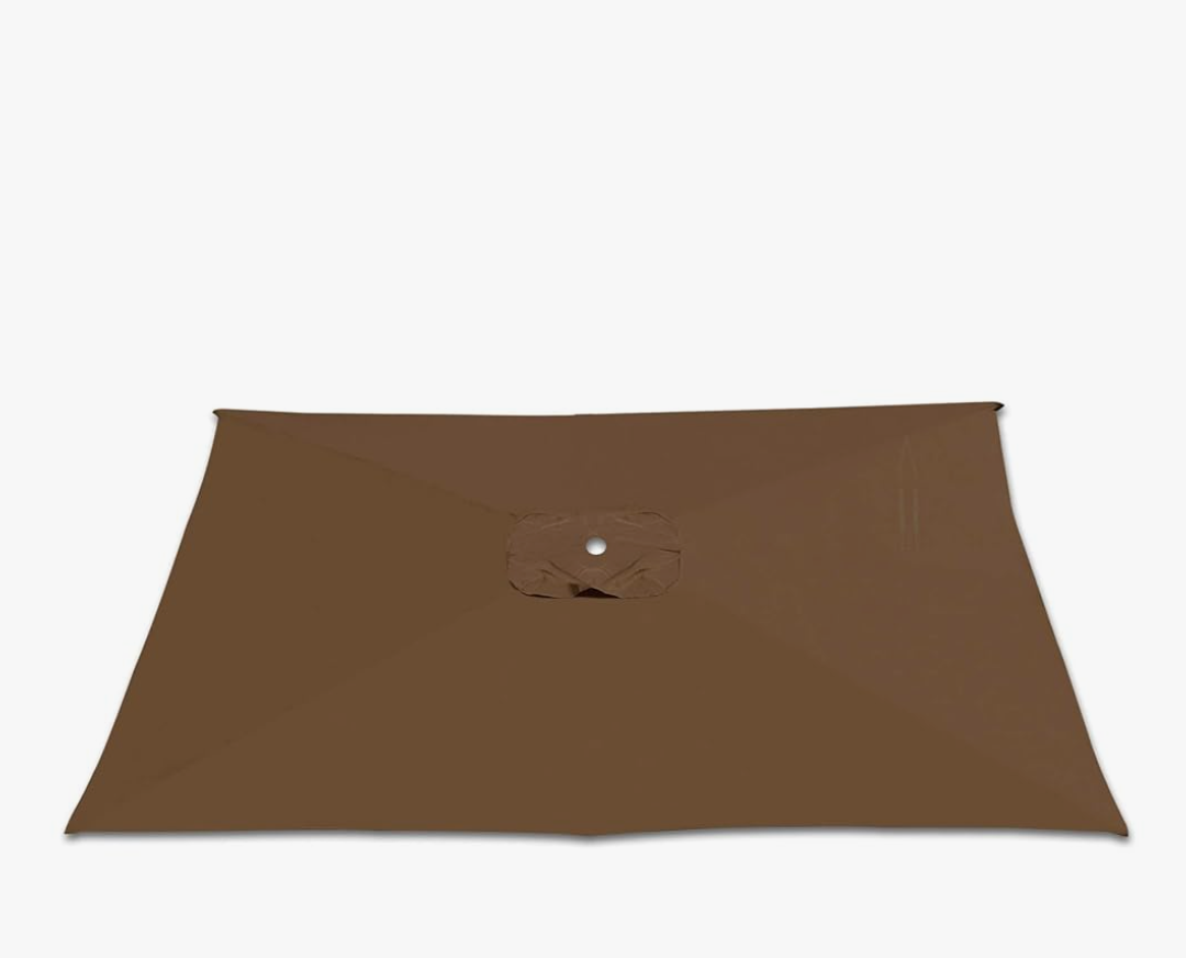 Strong Camel Replacement Canopy Cover for 10' X 6.5' Cantilever Patio Umbrella Offest Parasol Top Replacement (Brown )