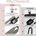 Clip and Go Cell Phone Pouch Lanyard Crossbody with Wallet | Adjustable Strap, Leather Purse Strap, Wrist Strap, For Women