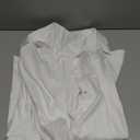 Aoudery Womens Button Down Shirt Dresses with Pockets Cotton Button Up Tunics Long Sleeve Solid High Low Blouse Tops (X-Large)