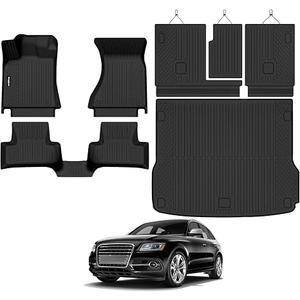 Floor Mats for 2009-2017 Audi Q5/SQ5 Accessories
Trunk Mat and Backrest Mat All Weather TPE Protector Odorless Full Set Interior Floor Liners