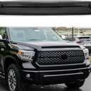 Hood Scoop Molding Compatible With Toyota Tundra 2014-2021 Grill Upper Molding Hood Molding Front Upper Hood Bulge Molding (Black)