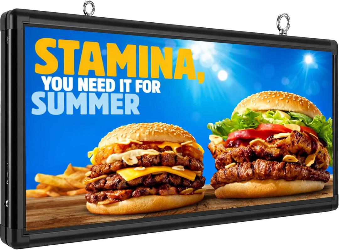 P6 Outdoor Full Color LED Scrolling Sign 40 x 18, Programmable Digital Display with WiFi & USB Control, High Brightness Waterproof LED Message Board for Storefront Business Advertising