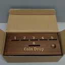 Coin Drop Game for 2-6 Players, Penny Game Contains 50 Coins, Wooden Game Box and 1 Dice, a Fun Board Game to Interact with Family and Friends