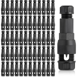 60 Pack Low Voltage Waterproof Replacement Landscape Light Cable Connector 12-20 Gauge Wire Connectors for Landscape Lighting PathLights Outdoor