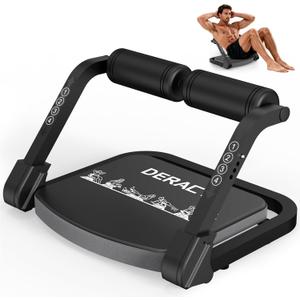 DERACY Sit Up Exercise Equipment, Adjustable Ab Machine, Multi-Functional Sit Up Machine, Ab Workout Equipment, Ab Trainer Machine for Women Men