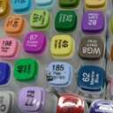 AnyMark Alcohol Markers Brush Tip, 100+1 Colors Dual Tip Brush & Chisel Alcohol-Based Art Markers Set with Case for Adult Artists Drawing Coloring