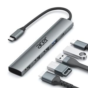 Acer 5 in 1 USB C Hub with 4K HDMI, 100W Power Delivery, 3 USB A Data Ports, USB C to HDMI Multiport Adapter for Laptop, PC, Tablet, MacBook Neo/Pro/Air, iPad Pro/Air, iMac, iPhone 17/16/15