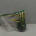 Ollain Artificial Snake Plant with Potted 23.6" Fake Plastic Sansevieria Faux Plants in Pot for Outdoor Window Box Verandah Planter Indoor Outside Home Garde Office Room Gardening Decoration (Yellow)