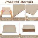 20 Pcs Book Board, Binders Board Chipboard Designer Bookboard Kraft Heavy Duty Chipboard Sheets Bookbinding Supplies for Book Binding Cover (Gray, 12 x 12 Inch 70PT)
