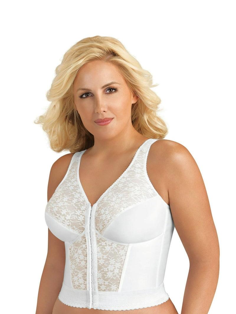 Exquisite Form Front Closure Posture Bra White 42B