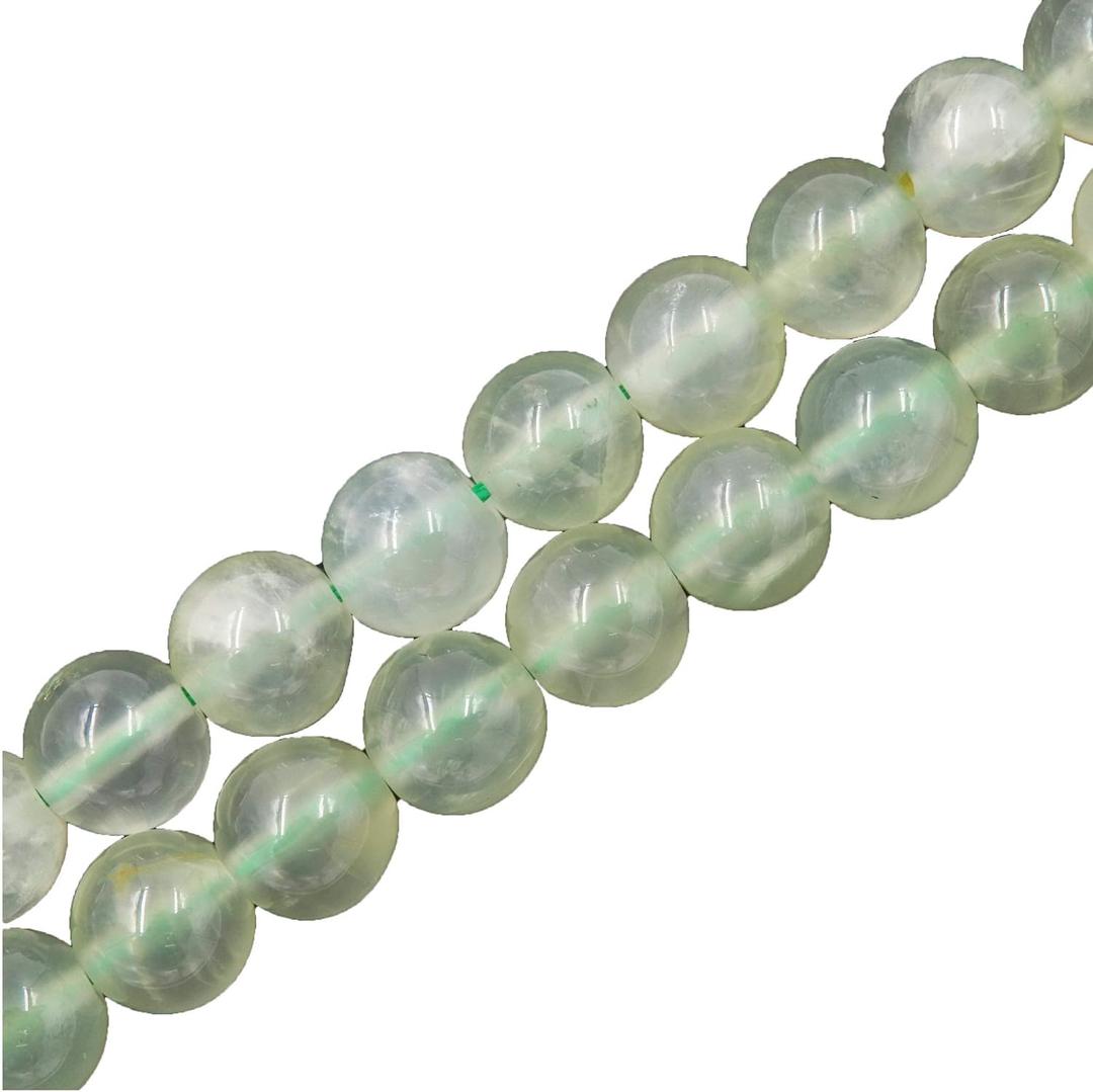 Premium Gemstone Beads for Jewelry Making Precious Natural Stone Beads Wholesale 2 Strands AAA Grade Prehnite Beads 4mm