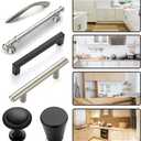 Cabinet Hardware Jig, King&Charles Cabinet Handle Jig with Automatic Center Punch, Avoid Jitter Caused by Direct Drilling. Use for Handles and Pulls on Drawers/Doors, Perfect Set.