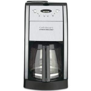 Cuisinart DGB-550BKP1 Automatic Coffeemaker Grind & Brew, 12-Cup Glass, Black (Brushed Metal)