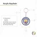 Desert Cactus Manchester City FC Acrylic Keychain Man City MCFC Football Club Soccer Car Keys Holder