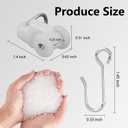 15 Pack Ceiling Curtain Track Roller Hooks-Room Divider, Durable Stainless Steel Curtain Hooks with Dual Wheel,RV Divider