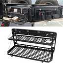 Tailgate Table Rear Foldable Cargo Shelf Aluminum Alloy Storage Shelf MOLLE Panel for Jeep Wrangler JK JKU JL JLU