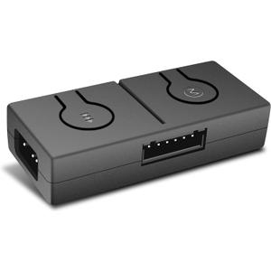 EZDIY-FAB 12V to 5V RGB Converter, 3-Way Splitter, SATA Connector, 50 Color Modes, 100x 5V LEDs