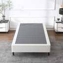 Twin Box Spring 5 Inch High,Heavy Duty Mattress Foundation,Sturdy Metal Twin Box Spring Only with Fabric Cover Set, Easy Assembly, Noise Free