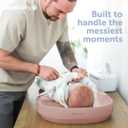 Jool Baby Waterproof Baby Changing Pad - Easy to Clean, Lightweight & Portable - Large Foam Cushion for Comfort (Rose)