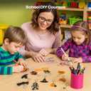 Auihiay 25 Pieces Shrink Plastic Sheets, Shrink Films Papers, Shrinky Art for Creative Handicrafts, Halloween and Christmas Ornaments (7.9 X 5.7 inch)