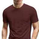 Men's Short Sleeve Crew Neck T-Shirt, S - 3XL with Modern Cut (XXXL)