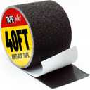 Tape Plus Anti Slip Tape for Stairs (Black 4" x 40 Feet Wide Tread) Waterproof Grip Tape for Outdoor/Indoor with 80 Grit Traction