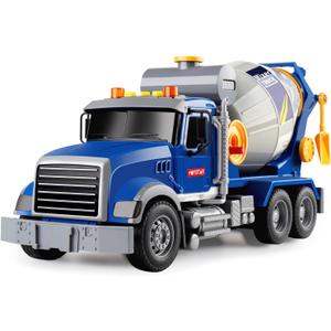 Dwi Dowellin Toddler Trucks Toys for Boys Age 1-3 3-5,Big Cement Mixer Truck with Lights and Sounds,Kids Boy Toys Christmas Birthday Gift Car