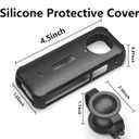 2 x Silicone Protective Case for Insta360 X3 with Lens Cap - Shockproof, Anti-Scratch Full-Body Cover - Soft Non-Slip Grip - Easy Access to Buttons & Ports - Durable Protection for Insta 360 X3 Camera