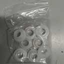 uxcell 8pcs Flanged Sleeve Bearings Plastic Bushings ID 8mm x OD 10.9mm x Length 7.4mm Nylon Bushings, White