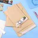 50 Pcs Kraft Bubble Mailers 3 Size Padded Envelopes Kraft Poly Mailers Bubble Lined Shipping Envelopes Mail Shipping Bags for CDs Book Business Supplies (Natural)