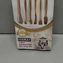 Gold Plated Mini Serving Tongs Set 6-Inch Appetizers Tongs Stainless Steel Small Sugar Cube Tongs Ice Tongs, Set of 6