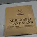 Rnined Adjustable Plant Stand Indoor,Bamboo Mid Century Modern Plants Stands, Stable Plant Holder,Fit 8 9 10 11 12 inch Pots (Pot & Plant Not Included)