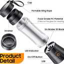 Portable Blender for Smoothies & Shakes - Cordless Personal Size Mini Blender with BAP Free Juice Cup, USB Rechargeable Suit for Sports/Picnic, Mother's Day