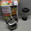 BLACK+DECKER PowerCrush Multi-Function Blender with 6-Cup Glass Jar, 4 Speed Settings, Silver