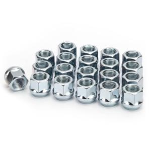 KSP 20pcs M12X1.5 Open End Bulge Acorn Lug Nuts for Aftermarket Wheels, 12x1.5 Lug Nuts Fit for Hond-a Accord Civic Hummer H3, Chrome 3/4"（19mm） Hex 0.83"(21mm) Height 60° Conical Seat Lugnuts