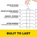 Metal Tank Top Hanger 2 Pack, Space Saving Bra Organizer with 24 Easy Access Hooks, 360 Swivel Closet Organizers and Storage, Apartment College Dorm Room Essentials, Small Space Organization Solution