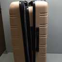 Rockland Melbourne Hardside Expandable Luggage with Spinner Wheels, Champagne, 3-Piece Set (20/24/28)