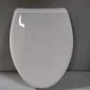 Hibbent Elongated Toilet Seat, Premium Soft Close Toilet Lid No Slam