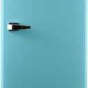 FRIGIDAIRE EFR372-BLUE 3.2 Cu Ft Blue Retro Compact Rounded Corner Premium Mini Fridge, 18.5 x 20 x 31.5 inches