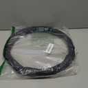 XHRING D-Shaped Car Steering Wheel Cover for Volkswagen VW Atlas Tiguan ID.4 Taos Passat Golf Jetta Beetle Polo GTI CC Touareg SE SEL R-line S Cross Sport Accessories, 2025 Leather Black