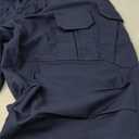 Men's Stretch Tactical Pants Water Resistant Ripstop Cargo Pants Outdoor Lightweight EDC Work Hiking Pants (32W x 32L, Navy Blue)