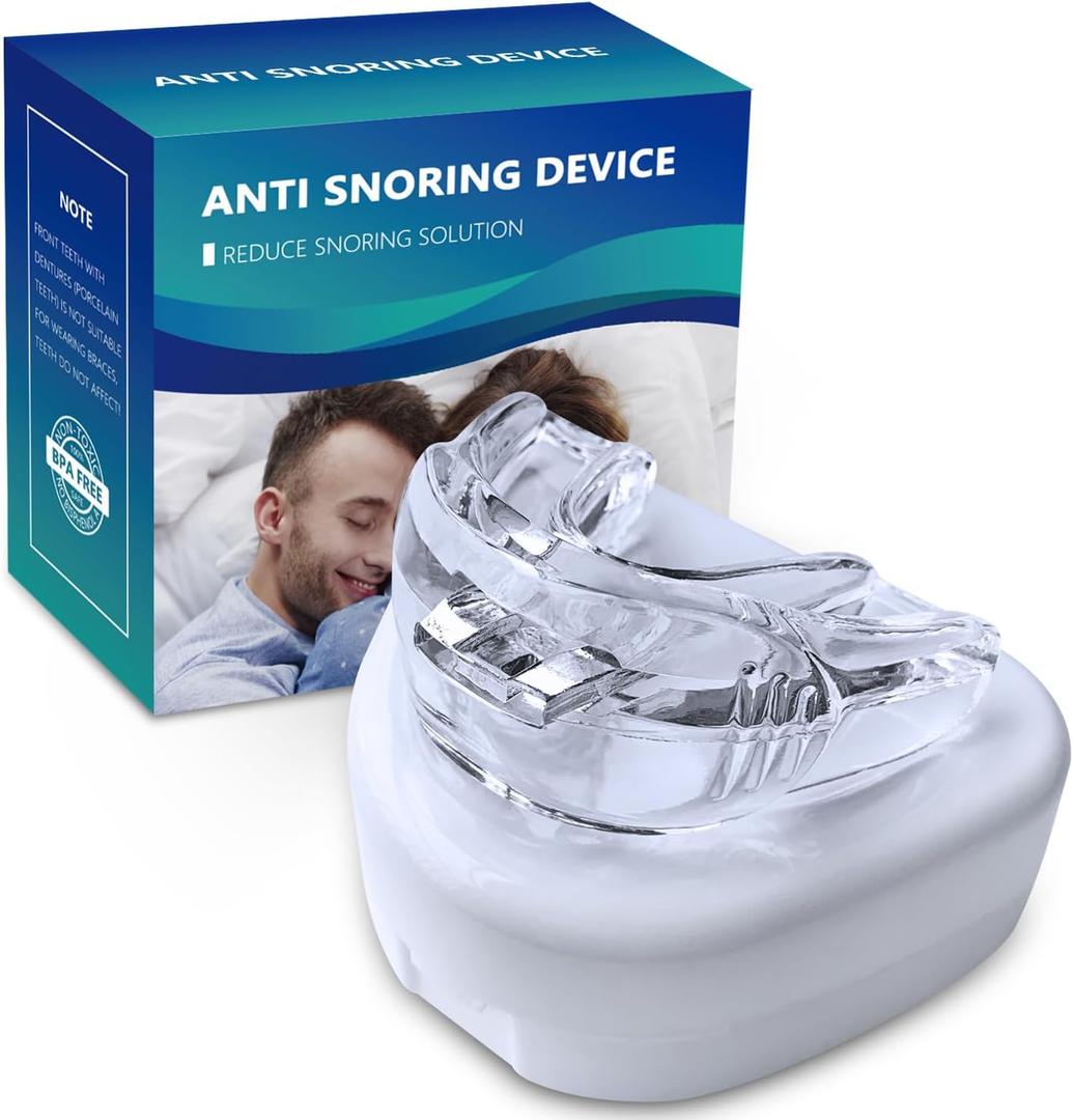 AntiSnore Device, AntiSnoring Mouthpiece, Snoring Solution Mouth Guard for Men and WomenJ15