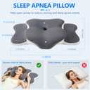 Cervical Neck Pillow for Neck Pain Relief & Side Sleeper | Ergo Pillow for Sleep Apnea, Neck Pain, and Snoring Relief | Orthopedic Memory Foam with Ergonomic Neck Support, Gray, Large