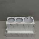 VITVITI Metal Hair Tool Organizer, Hair Dryer and Straightener Holder Countertop, Blow Dryer Holder Bathroom Organizer Storage for Vanity Makeup/Styling Tools/Curling Iron, White Marble Look