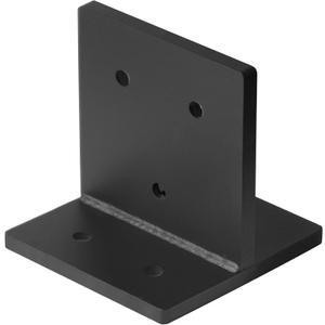 2 Pcs 8x8 Black Concealed Post Base, Adjustable Post and Beam Connector Bracket, 3 Gauge 2 Pcs 8x8 Black Concealed Post Base, Adjustable Post and Beam Connector Bracket, 3 Gauge