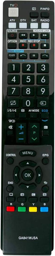 New GA841WJSA Remote Control fit for Sharp LCD TV LC-40LE810E LC-40LE811E LC-40LE812E LC-40LE820E LC-40LE821E LC-40LE822E LC-40LU820E LC-40LU822E LC-40LX810E LC-40LX812E LC-46LE810E LC-46LE811E