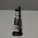 AmoiChic Adhesive Wall Mounted Pot Pan Rack, Kitchen Wall Mounted Detachable Pan Lid Utensils Organizer Hanging Rail with 8 Hooks for Kitchen Bathroom Bedroom,17.7''