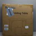 Byliable Folding Table 4 Foot Portable Heavy Duty Plastic Fold-in-Half Utility Table Small Indoor Outdoor Adjustable Height Folding with Carrying Handle, Camping and Party,White | Portable, Heavy Duty, Fold-in-Half, Indoor Outdoor, Adjustable Height, Folding