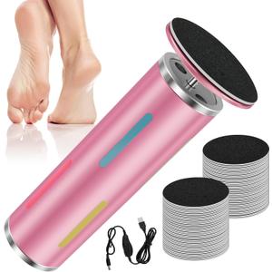Electric Foot Callus Remover, Professional Electric Foot File Callus Remover for Feet, Adjustable Speed Foot File with 60 Pcs Sandpaper Discs for Feet Dead Skin and Calluses